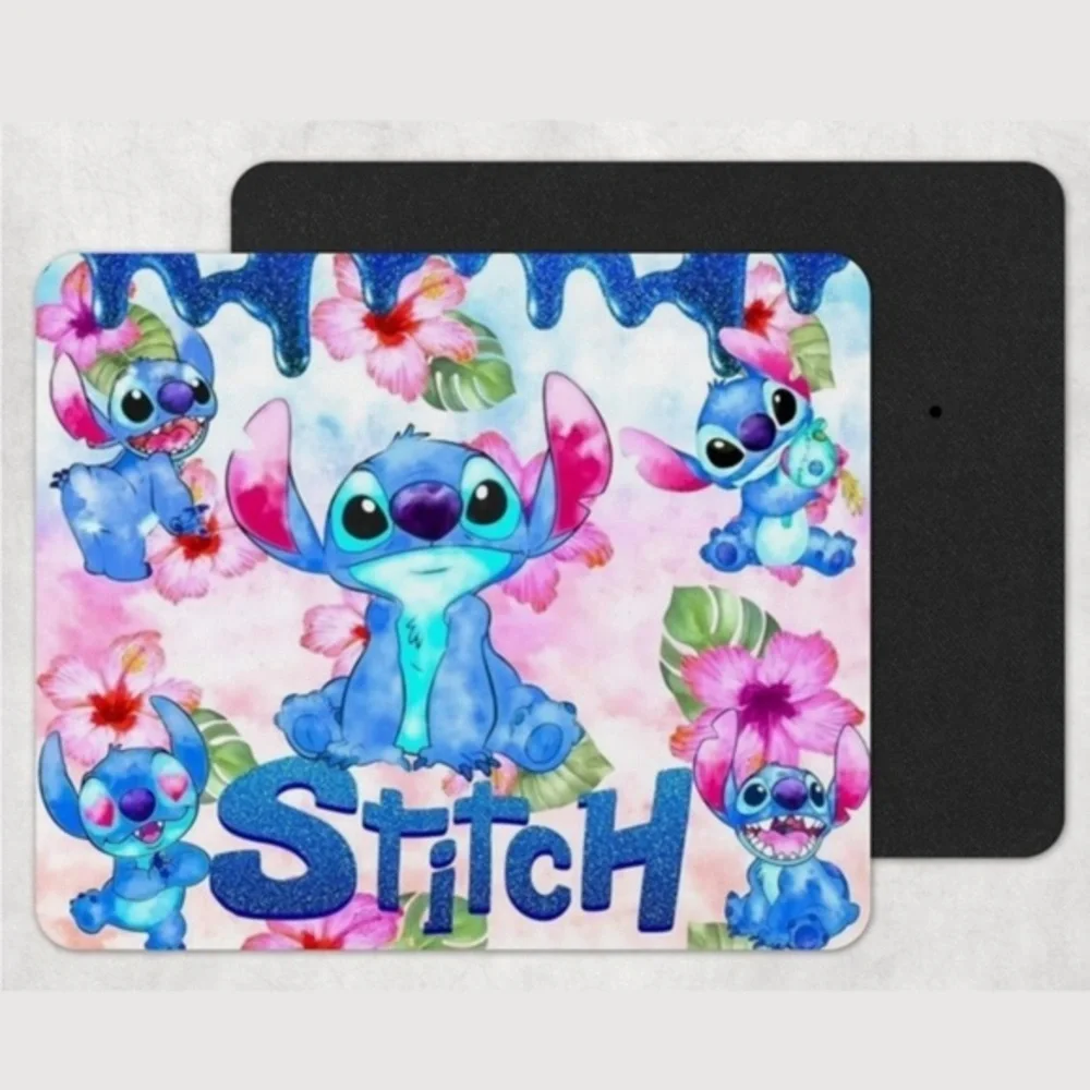 Stitch Floral Mouse Pad